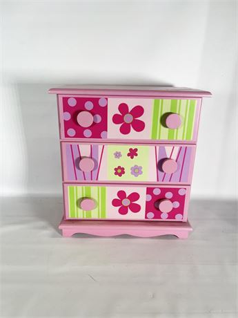 Colorful Jewelry Box with Drawers