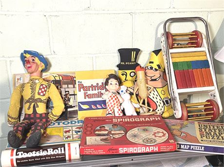 Lot of Vintage Toys and Games