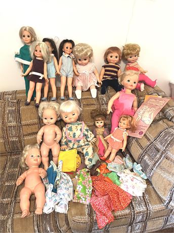 Large Vintage Doll Lot