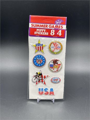 1984 Summer Games Puffy Stickers
