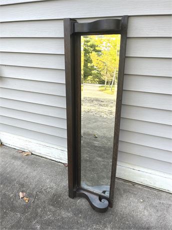 Antique Wood Wall Mirror