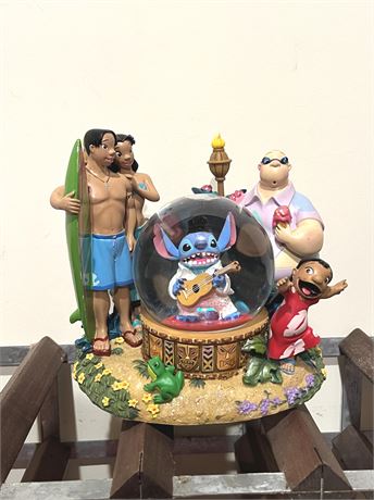 Disney Lilo and Stitch Music Box Snow Globe