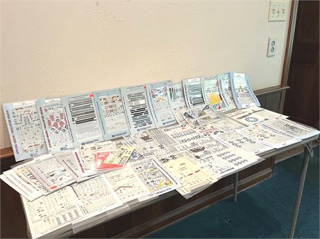 Model Plane Decals Lot 7