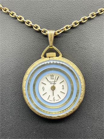American Heritage Pendant Watch Necklace