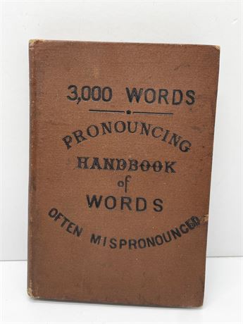 "Pronouncing Handbook"