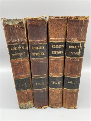 Rollin's History Four Volumes (1845)
