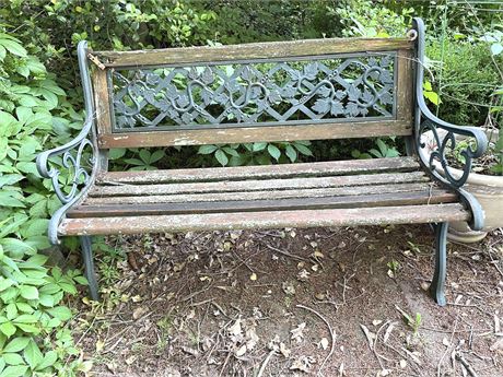 Wrought Iron Bench Lot 3