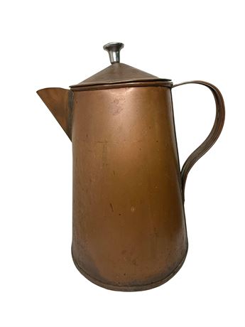 Antique Copper Coffee Pot