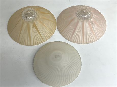 Antique Art Deco Glass Light Shades