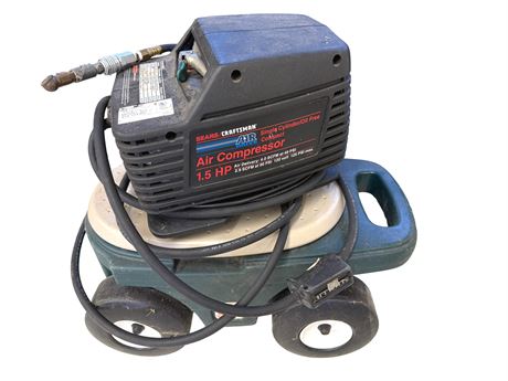 Craftsman 1.5 hp Air Compressor and Garden Cart