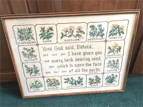 Large Framed Spice & Herb Sampler