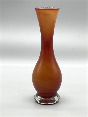 Blood Orange Glass Vase