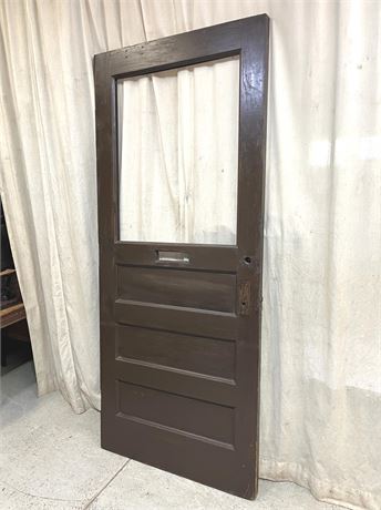 Large Antique Solid Wood Door