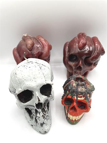 Decorative Skull Wax Candles