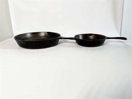 Two (2) Cast Iron Skillets