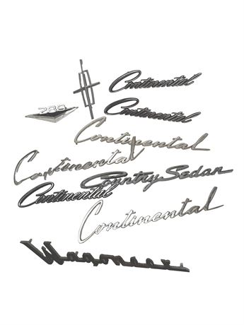1960s/1970s Car Metal Emblems