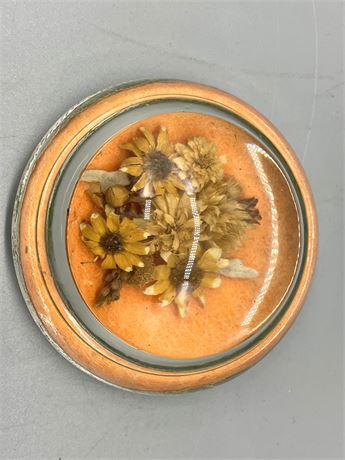 Preserved Flower Paperweight Lot 1