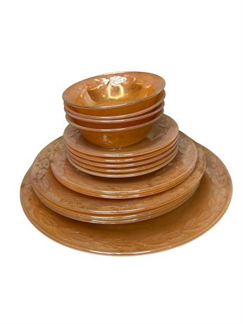 Fire King Peach Lustre Dinnerware