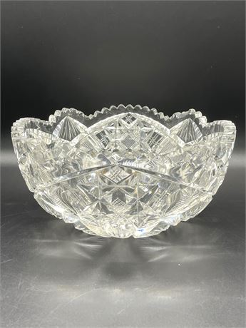 Cut Glass Leaded Crystal Bowl