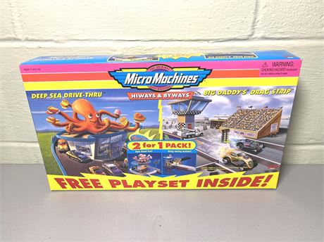 NIB Vintage Micro Machines Deep Sea Drive-Thru and Big Daddy's Drag Strip