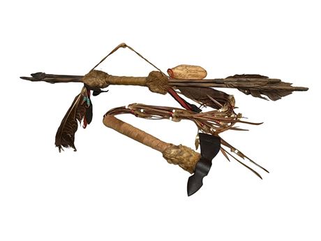 Decorative Native American Tomahawk and Arrows