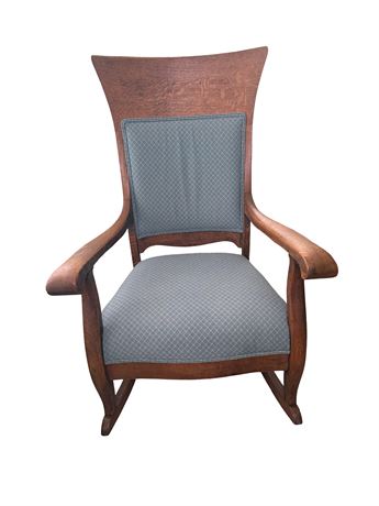 Early 20th Century Mission Oak Style Rocking Chair
