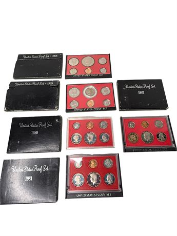 1978-1982 United States Coin Proof Sets