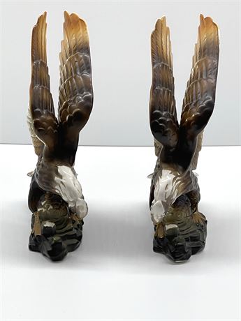 Pair of Eagle Statues