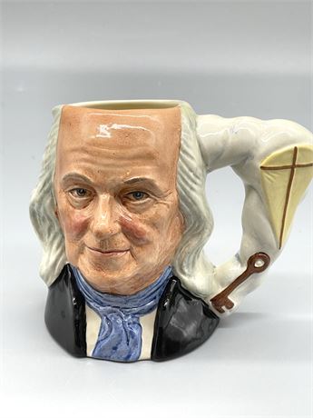 Royal Doulton "Benjamin Franklin" Small Toby Mug