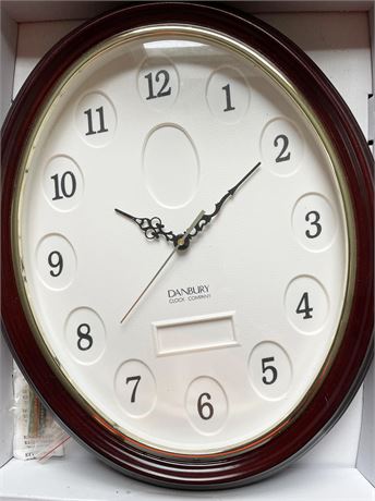 Danbury Oval Wall Clock