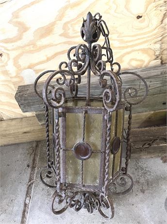 Gothic Wrought Iron Ceiling Light