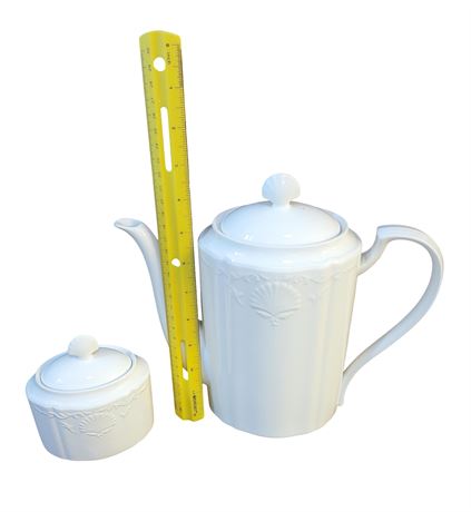Mikasa Coffeepot and Sugar Bowl