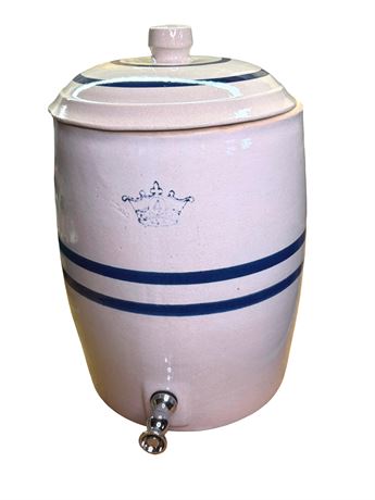 4-Gallon Blue Crown Crock Water Cooler