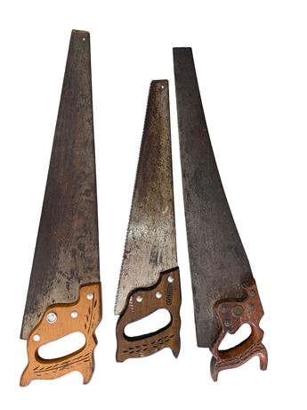 Vintage Disston and Stanley Handsaws