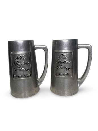 Wilton Armetale "The Burton Inn on the Square" Pewter Steins