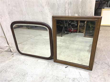 Antique Wood Wall Mirrors