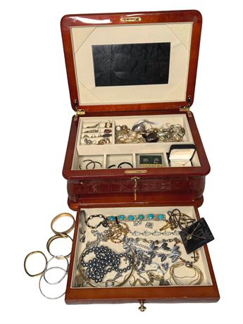 Estate Jewelry w/ Jewelry Case