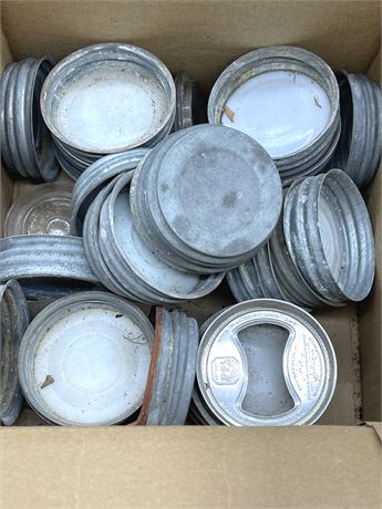 Zinc and Porcelain Mason Jar Lids