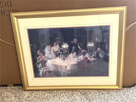 Jules Grun The Dinner Party Framed Print