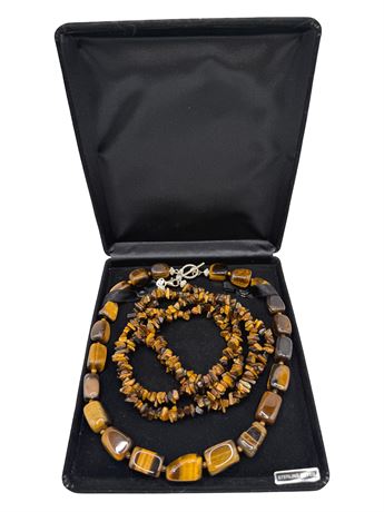 Tiger's Eye Beaded Necklaces