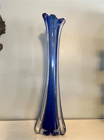 Cobalt Blue Swung Vase