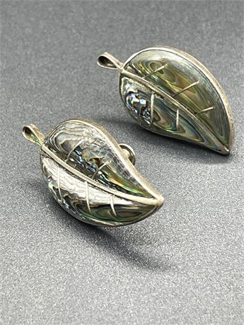 Sterling Abalone Earrings
