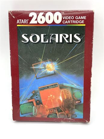 Atari 2600 Solaris Video Game Cartridge