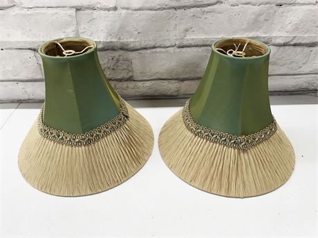 Two (2) Bell Shaped Lamp Shades