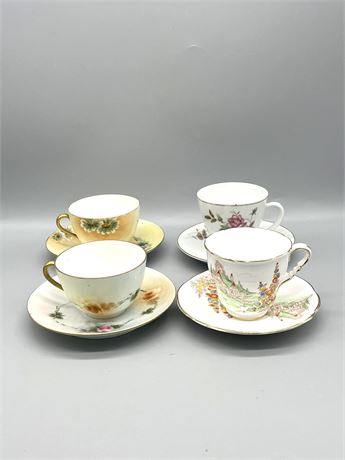 Porcelain Teacups Lot 1