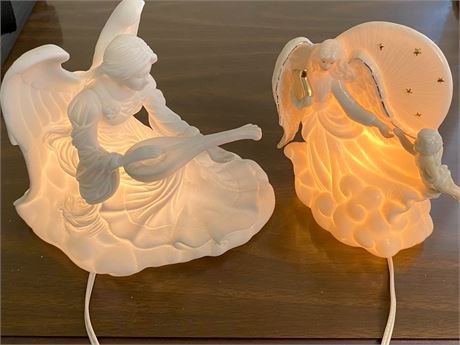 Guardian Angel Porcelain Table Lamps