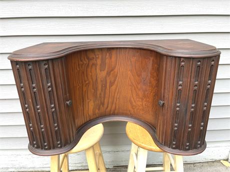 Antique Curved Vanity/Dresser Top