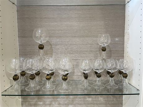 Large Wine Glass Goblet Set