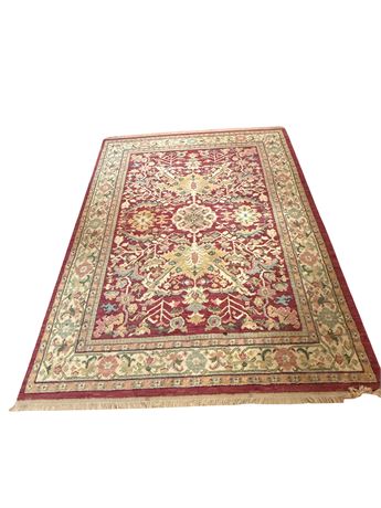 Wool Area Rug 88" x 64"