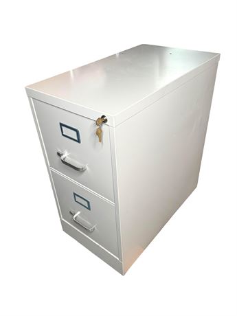 Two-Drawer Metal Filing Cabinet